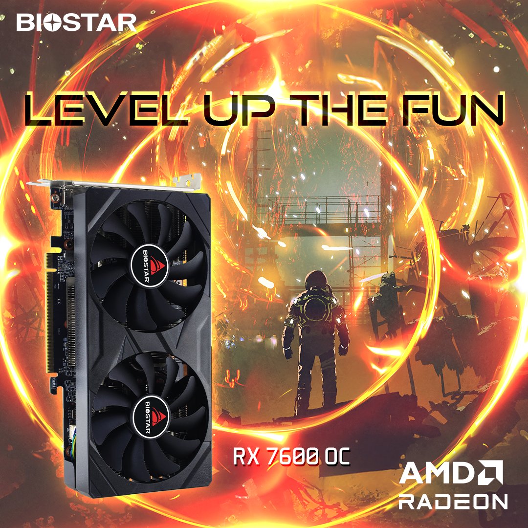 Step into smooth, reliable gaming with the RX 7600 OC, it delivers the balance of power and efficiency you need to stay in the action.😉

Know more:
biostar.com.tw/app/en/vga/int…
biostar.com.tw/app/en/vga/int…

#BIOSTAR #AMD #Radeon
