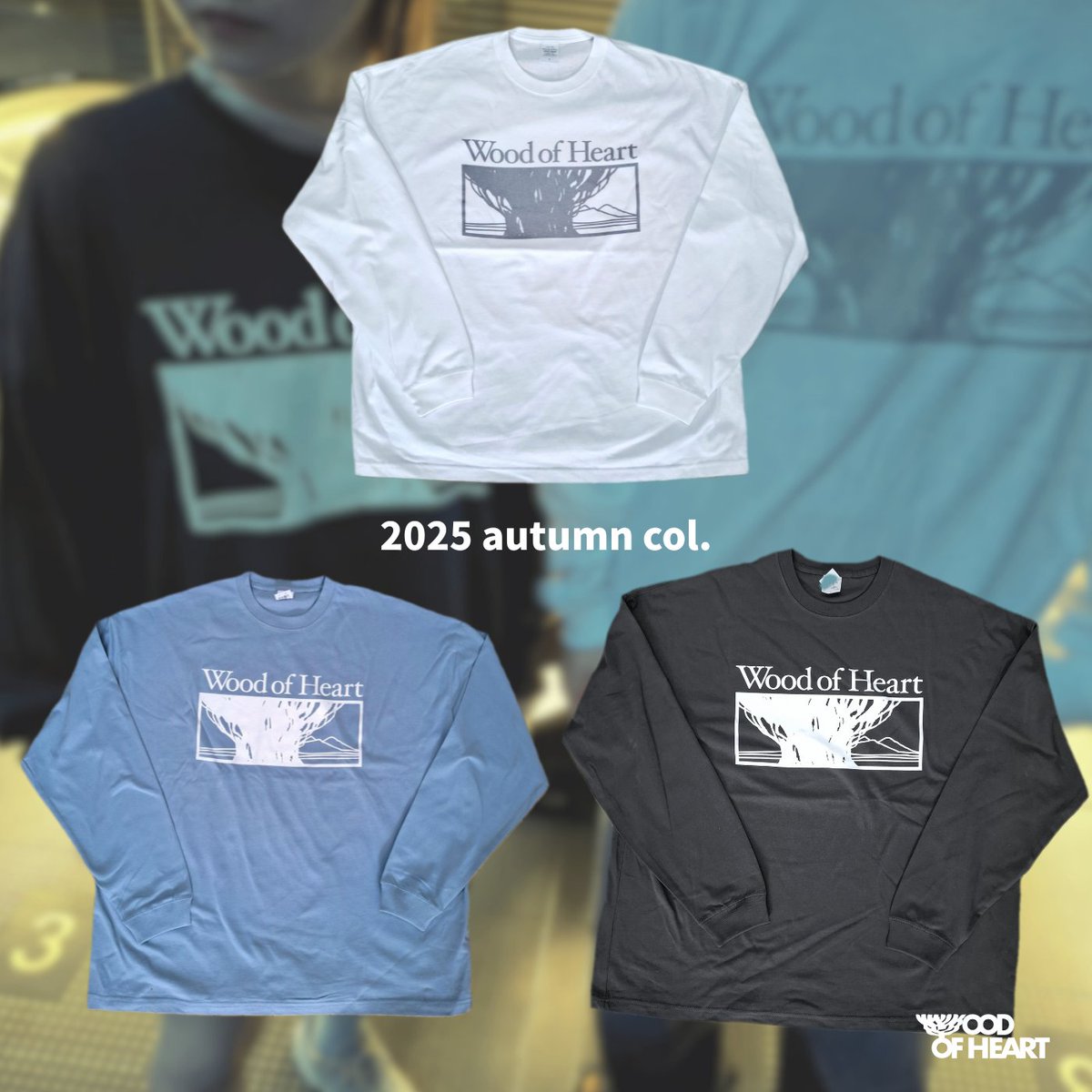 🌳Merch Fall 2025💙

"WOH Tree logo" long sleeve - Body : United Athle(M/L/XL)

・SILVER GRAY logo on WHITE
・WHITE logo on ACID BLUE
・WHITE logo on INK BLACK(スミクロ)

It will be available for purchase from December.

woodofheart.base.shop/items/124863760

#WOODOFHEART