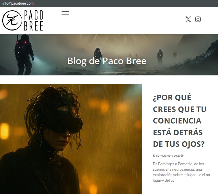 🜂 ¿POR QUÉ CREES QUE TU CONCIENCIA ESTÁ DETRÁS DE TUS OJOS?
<a href="/elespanolcom/">EL ESPAÑOL</a> <a href="/deusto/">Universidad Deusto - Deustuko Unibertsitatea</a> <a href="/deustoDBS/">Deusto Business School</a> <a href="/DeustoAlumni/">DeustoAlumni</a> <a href="/Inn_Somnia/">Innsomnia Accelerator</a> <a href="/Innovaspain/">Innovaspain</a> <a href="/ThinkOnMkt/">Think On Marketing</a> <a href="/BeeDigitalES/">BeeDigitalES</a> <a href="/caligramaeditor/">Caligrama</a> <a href="/navedelmisterio/">Iker Jiménez</a>
pacobree.com/por-que-crees-… #KojiNeon #PacoBree #Conciencia #IA #CuartoMilenio