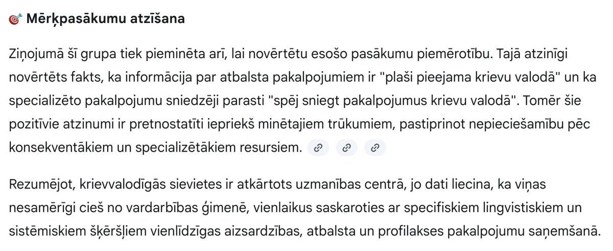 GREVIO ziņojumā par Igauniju 17 reizes frāze "russian-speaking". Paprasīju Gemini, kāpēc tik bieži izceltas krievvalodīgās sievietes. Īsumā - vardarbība pret sievietēm biežāka ir tur, kur lielāks krievvalodīgo īpatsvars, un palīdzību vajag krieviski. rm.coe.int/grevio-inf-202…