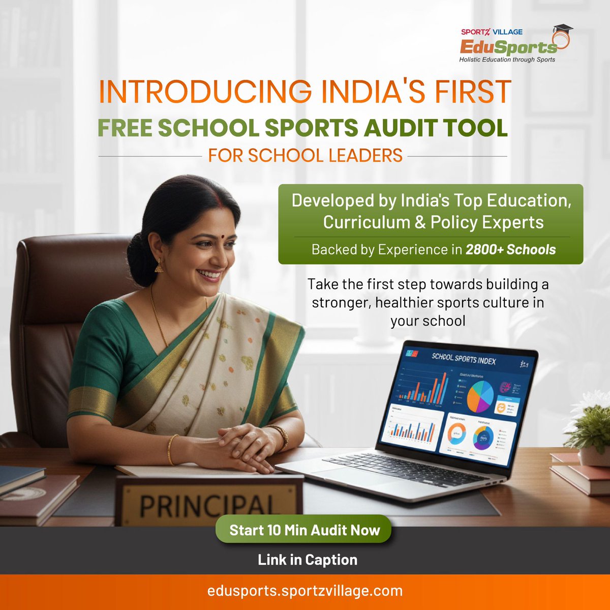 Attention School Leaders!

Introducing School Sports Audit Tool, India’s first-of-its-kind platform that helps schools measure their Sports Index Score in just 10 minutes.

Take the first step towards building a healthier, more active school environment.

bit.ly/4oyUIuw