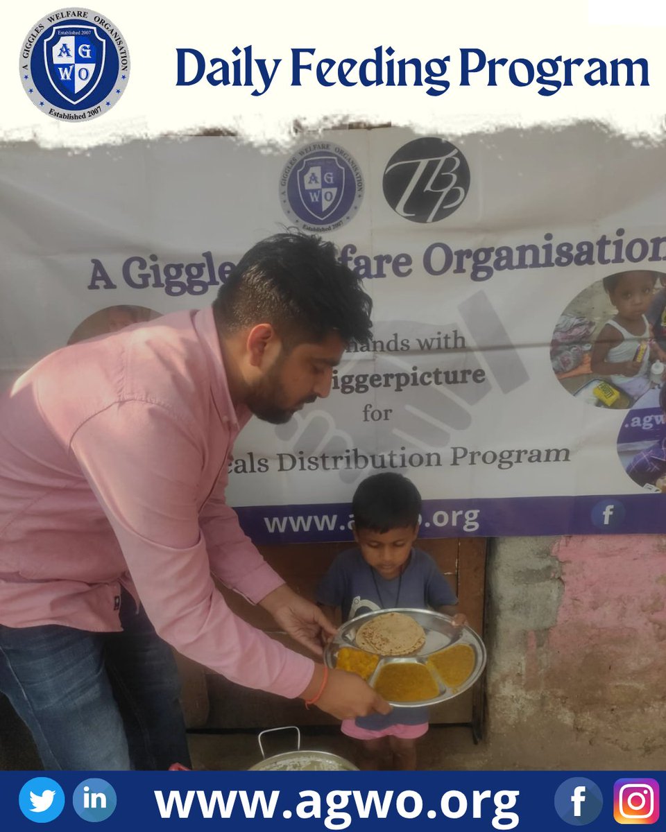 agwo_org's tweet image. At A Giggles Welfare Organisation (AGWO), we believe that no one should go to bed hungry. Through our Daily Feeding Program, we strive to bring warmth, nourishment, and hope to those in need—one plate at a time. 🌟

#AGWO #DailyFeedingProgram #EndHunger #SpreadSmiles #FoodForAll
