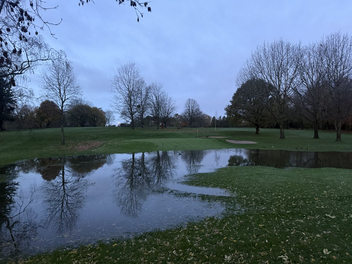 c86low's tweet image. So it begins! Heavy rain overnight! #turf #golfcourse #greenkeeping. #golf