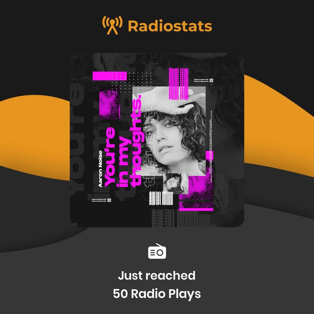 Aaron Noise – You’re In My Thoughts
📻 50 radio plays for You’re In My Thoughts! Aaron Noise delivering pure feels on the airwaves. 💭🎧
#DeeVuRecords #AaronNoise #RadioPlays #November