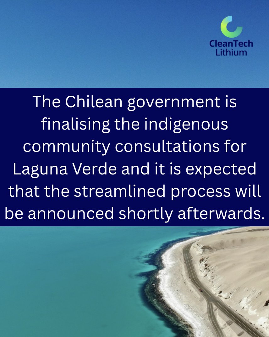 ctlithium's tweet image. We’ve increased the Laguna Verde Resource to 1.9Mt of LCE, following the acquisition of new licences. 

This strengthens our position as a leading #DLE #lithium project in #Chile, advancing toward sustainable production.

🔗 Read more: lnkd.in/e3--EuSG

#EV #Resource #IR