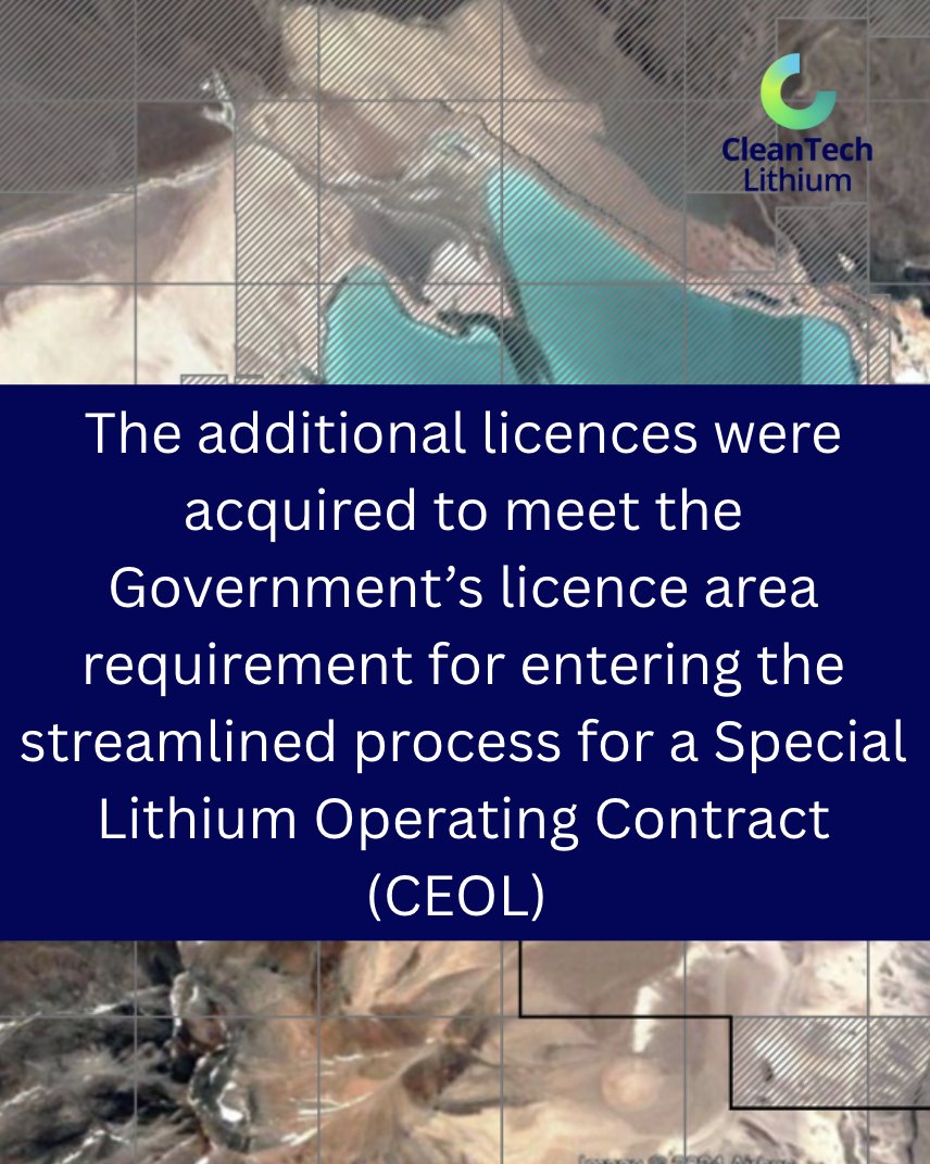 ctlithium's tweet image. We’ve increased the Laguna Verde Resource to 1.9Mt of LCE, following the acquisition of new licences. 

This strengthens our position as a leading #DLE #lithium project in #Chile, advancing toward sustainable production.

🔗 Read more: lnkd.in/e3--EuSG

#EV #Resource #IR