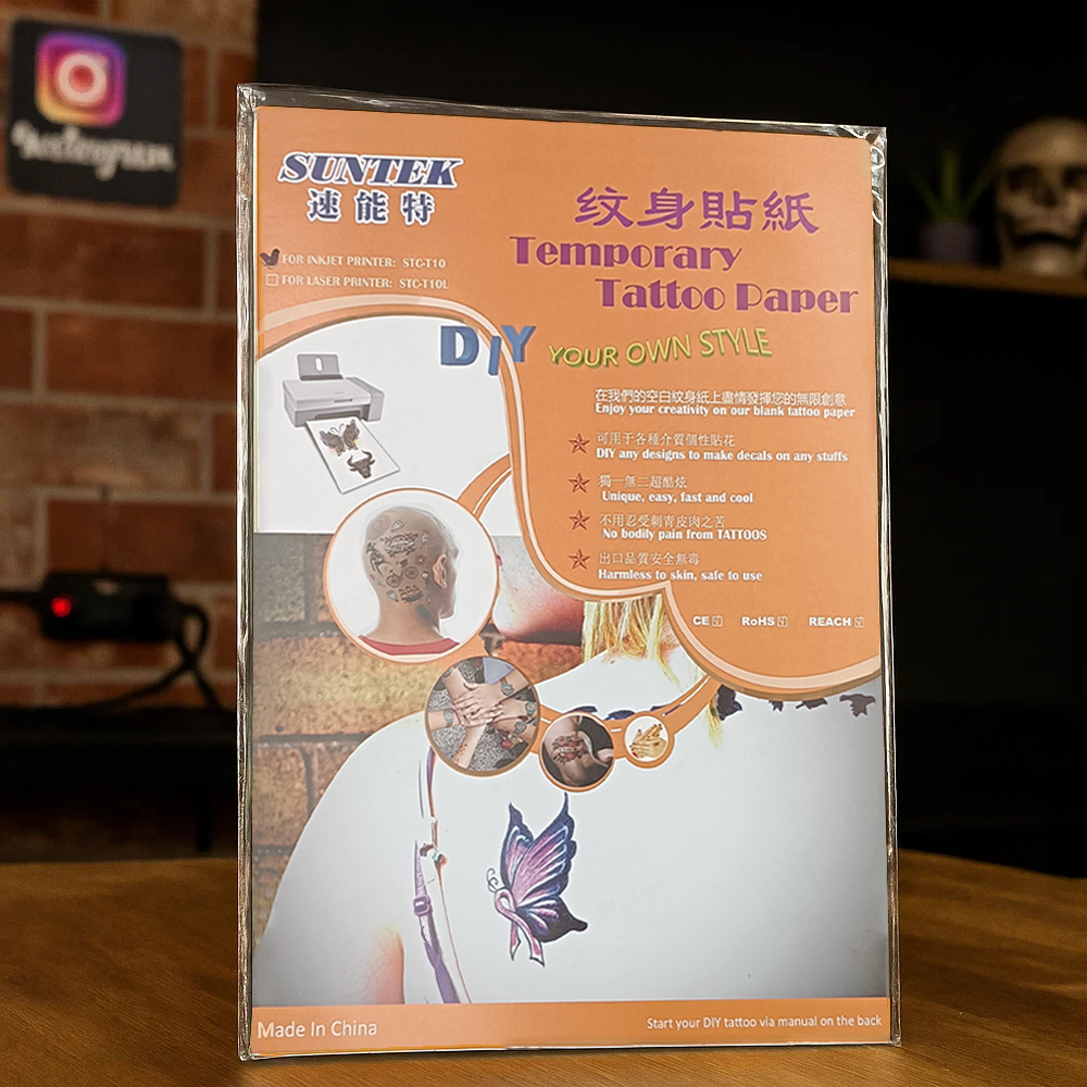SuntekPrint's tweet image. 【A4 High-Weight Inkjet Tattoo Paper｜Safe &amp;amp; Waterproof｜Print Your Creativity】
190gsm Thick Material｜10 Sets/Bag Convenient Packing｜Glossy Paper Mode for HD Printing

#tattoo #personaldesign #diy #Christmas #Halloween