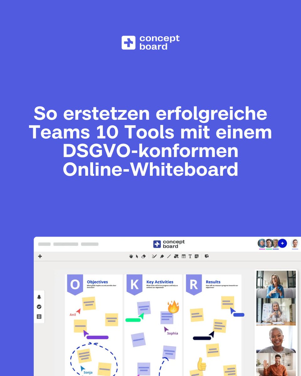 ConceptboardApp's tweet image. Excel, PowerPoint, Teams, E-Mail…der typische Tool-Zoo moderner Organisationen.
61% verlieren laut Forrester täglich Zeit durch Tool-Wechsel.

Ein DSGVO-konformes Online-Whiteboard bündelt Planung, Abstimmung &amp;amp; Reporting an einem Ort.

Wie viele Tools nutzt ihr wirklich?