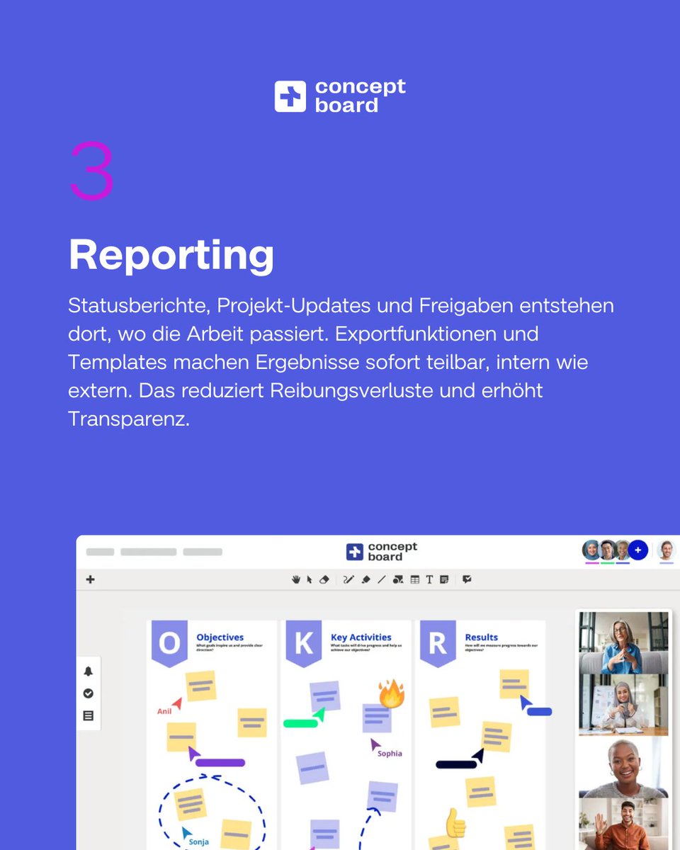 ConceptboardApp's tweet image. Excel, PowerPoint, Teams, E-Mail…der typische Tool-Zoo moderner Organisationen.
61% verlieren laut Forrester täglich Zeit durch Tool-Wechsel.

Ein DSGVO-konformes Online-Whiteboard bündelt Planung, Abstimmung &amp;amp; Reporting an einem Ort.

Wie viele Tools nutzt ihr wirklich?