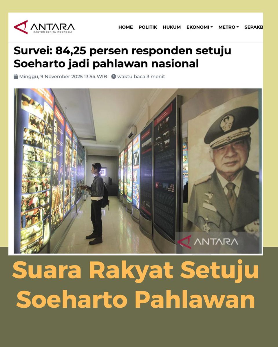 masyarakat banyak yang setuju dengan gelar pahlawan untuk soeharto karena beliau adalah Putra Terbaik Bangsa