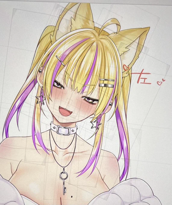 モデリング進んでるうー!!眉の線が髪に入っていて泣きそう