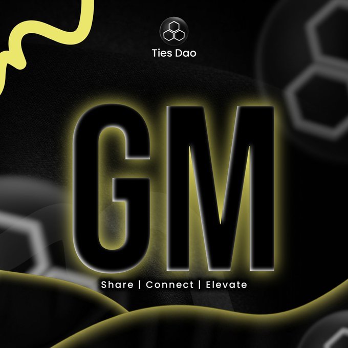 Gm TIES fam.

New week, new focus, new room to grow. 

Every Monday reminds us that consistency builds momentum and steady work always wins over noise.

Set your pace and move with intention. Progress comes from showing up daily. 

What’s one thing you want to achieve this week?