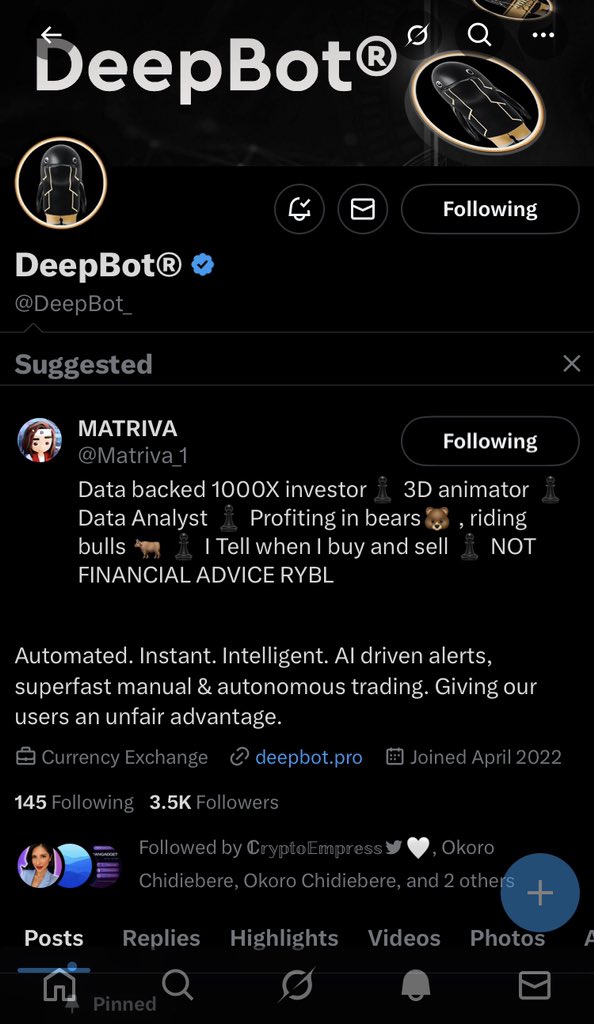 HartMabel16138's tweet photo. @virus_himself @CryptoEmpressX @Krypt0nite8 @DeepBot_ @okorohimself2 @GodwillHosanna @MpRedhotmama73 Done ☑️ https://t.co/YuM4OYxpBU