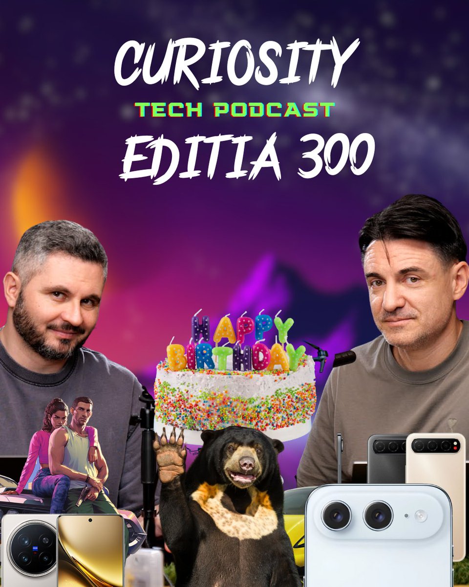 gbuhnici's tweet photo. Primele 300 de ediții din CuriosITy sunt de acum o mică istorie. Am început acum 6 ani acest proiect fără să cred că poate rezista într-o lume cu deficit de atenție. Am descoperit apoi că în realitate e fix pe dos. Cele mai urmărite episoade sunt cele mai lungi și mai consistente. De la noutăți din internet și tehnologie, CuriosITy a devenit rezumatul săptămânii așa cum l-am perceput noi, niște “geeks” curioși despre lume. Îi Mulțumesc lui Radu Neagu pentru că mă ajută cu partea cea mai dificilă, și nu mă refer la rezistența la glume cringe ci mai ales la montaj. Mulțumesc lui Vlad Ilovan pentru documentare. Tot mai multe subiecte sunt alese de el. Vreau să mulțumesc în mod special însă comunității fără de care chiar nu ar exista această serie. E muncă multă și nimic nu mai e ieftin zilele astea. Abonamentele voastre sunt o investiție pe care o respectăm iar profitul se vede în comentariile membrilor noștri. Mă înclin și vă Mulțumesc!
#CURIOSITY #PODCAST #STIRI
