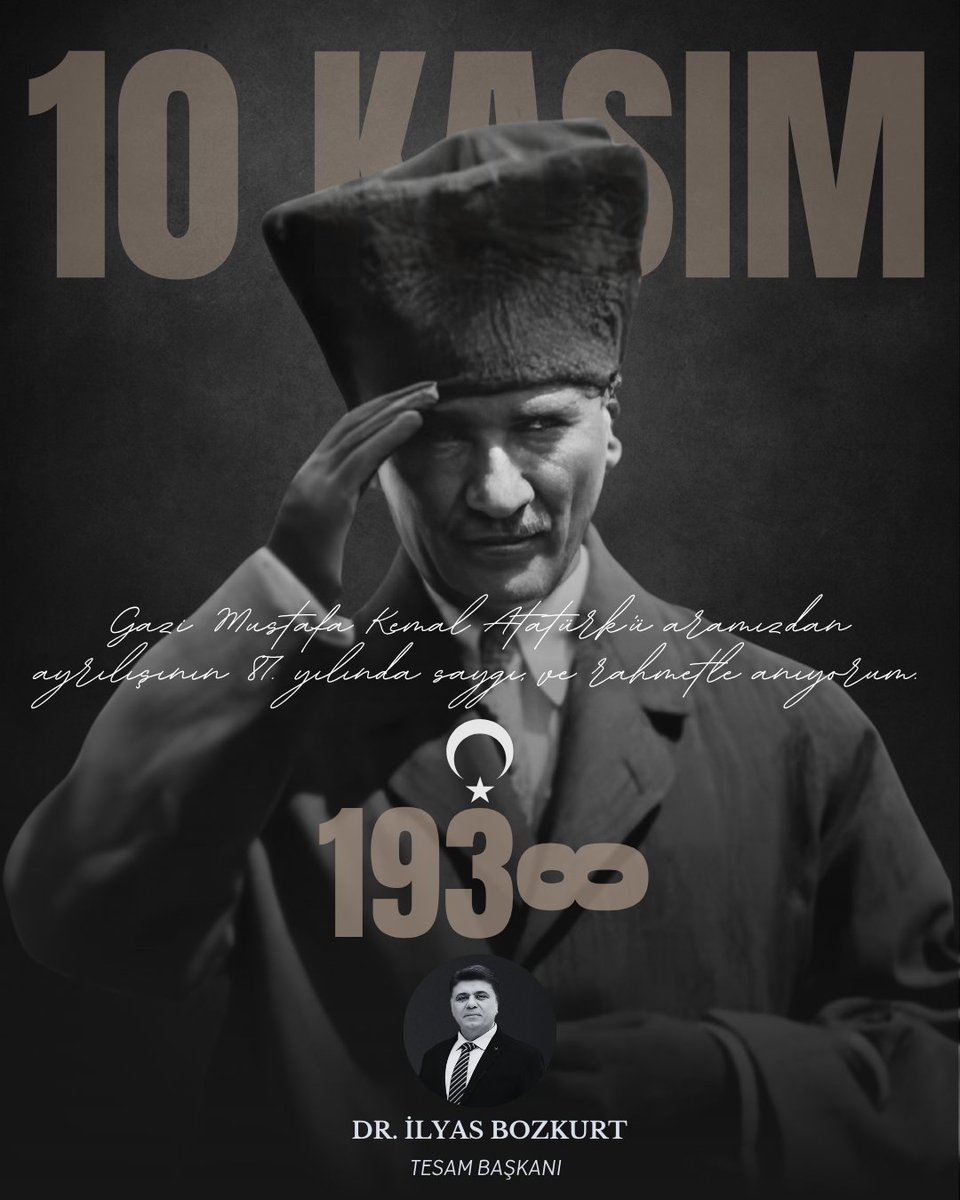 ilyasbozkurt_tr's tweet photo. Aramızdan ayrılışının 87. yılında, Gazi Mustafa Kemal Atatürk'ü saygı ve rahmetle anıyorum. Ruhu Şad Olsun!

Dr. İlyas Bozkurt https://t.co/TrcAHOLjcD