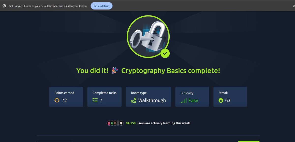rikki59845's tweet image. ✅ Completed Cryptography Basics! Learned about symmetric encryption (AES), public key cryptography (RSA), and the importance of hashing (SHA). Key management is crucial in real-world security — always use strong, unique keys! 🔐 #Crypto #WebSec #InfoSec @CyberMindSpace