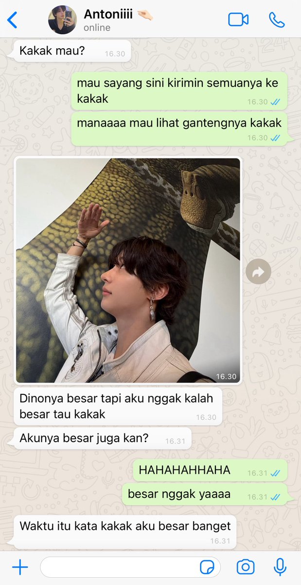 wonpapers's tweet image. tonnen three tweets au pacaran sama brondong IMUT bukan imut tapi IMUT