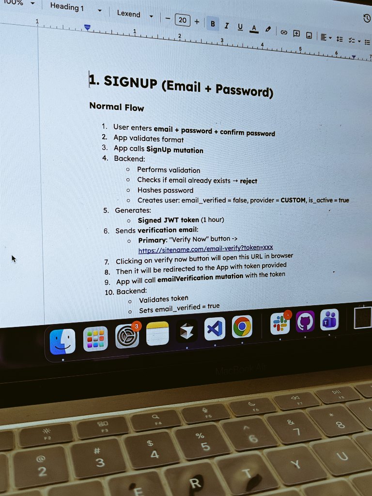 Build in Public | Day 11 | Dating App

Documentation for auth and onboarding - done ✅
Now started working on the settings flow doc.

The auth flow was a bit tricky, but managed to get it right somehow.