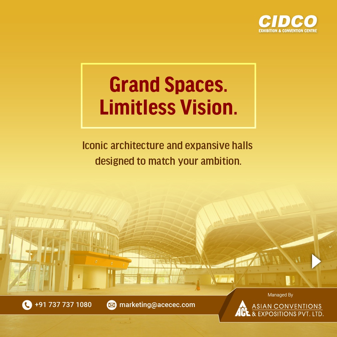 CidcoC's tweet image. Accessibility. Scale. Design. Precision.

CECC brings it all together, a world-class destination where events move seamlessly and experiences leave a lasting mark.

From global connectivity to grand spaces, CECC defines MICE excellence in Navi Mumbai.

#CECC #MICEIndia #ACEVenue