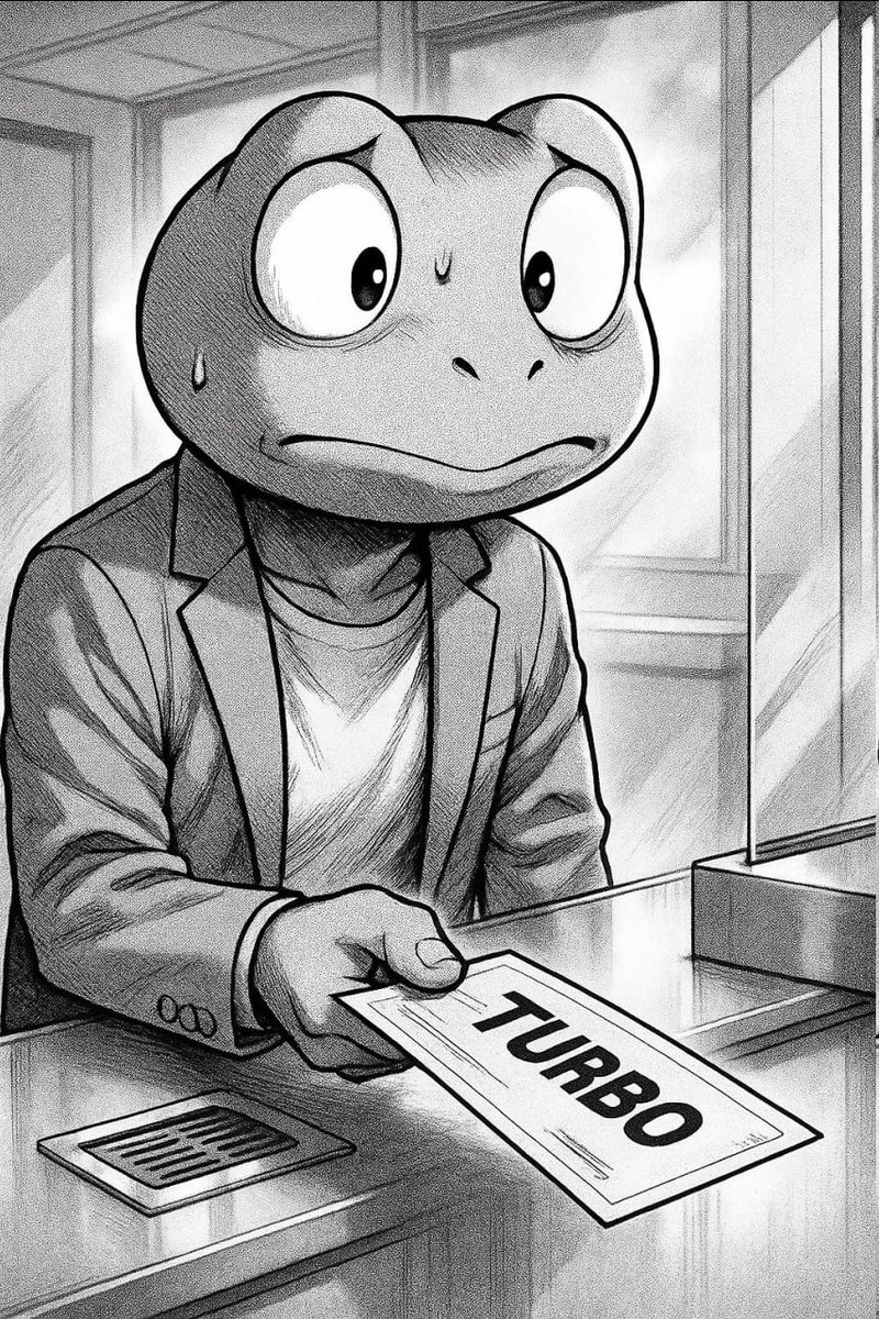 TurboTorge's tweet image. POV: Cashing your paycheck straight into $Turbo Tokens - a few months of pain, a lifetime of Turbo glory. 🐸💸

#WealthJourney #TurboToadToken #memecoin