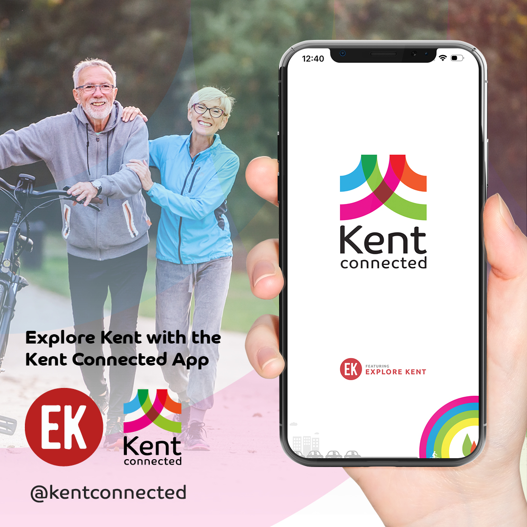 Explore Kent and stay active with the #KentConnected app. The free app includes #ExploreKent walking and cycling routes. Download the Kent Connected app at: loom.ly/D7V1fwk