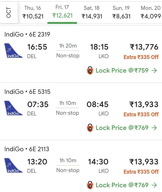 Khurpench_'s tweet photo. दिवाली के वक्त दिल्ली से लखनऊ की फ्लाइट का टिकट ₹2100 से बढ़कर ₹7000–₹15000 तक पहुंच ग���ा।
यानी ये यात्रा नहीं, जनता की खुली लूट थी। गरीब और मिडिल क्लास के लिए घर जाना तक एक लक्जरी बन गया।

फ्लाइट जो ₹3000 में मिलती थी, उसी का किराया ₹13,000 तक! ✈️
तो सवाल ये है —>
क्या त्योहारों पर अचानक विमान ज़्यादा फ्यूल जलाने लगते हैं?
या फिर एयरलाइंस, ट्रैवल एजेंसियां और रेलवे सबने मिलकर "फेस्टिवल ऑफ प्रॉफिट" शुरू कर दिया है?

खुरपेंच सवाल मंत्रालय से >>

@MoCA_GoI (नागरिक उड्डयन मंत्रालय) बताइए, टिकट के द��म तय करने का कोई रेगुलेशन क्यों नहीं है?

@DGCAIndia हर बार जनता की शिकायतों के बावजूद चुप क्यों है?

क्या सरकार ने कभी फ्लाइट फेयर कंट्रोल पॉलिसी पर विचार किया है?

क्यों न हर रूट के लिए मैक्सिमम किराया लिमिट तय की जाए ताकि त्योहारों पर जनता की लूट बंद हो?

सच्चाई >>

एयरलाइंस जानबूझकर सीटें रोककर बाद में महंगे दामों पर बेचती हैं।

ऑनलाइन प्लेटफ़ॉर्म्स एल्गोरिदम से दाम बढ़ाते हैं।
एयरपोर्ट टैक्स ��र सर्विस चार्ज जोड़कर आम आदमी की जेब खाली की जाती है।

गरीब मजदूर, छात्र और आम परिवार सबसे ज़्यादा पिसते हैं।

भारत में अब त्योहार नहीं, लूट उत्सव मनाया जाता है। 💸
खुरपेंच मांग : सरकार तुरंत फेस्टिव सीजन में टिकटों के लिए प्राइस-कैप तय करे —>
वरना ये देश “Festival of Loot” का नया नाम बन जाएगा।