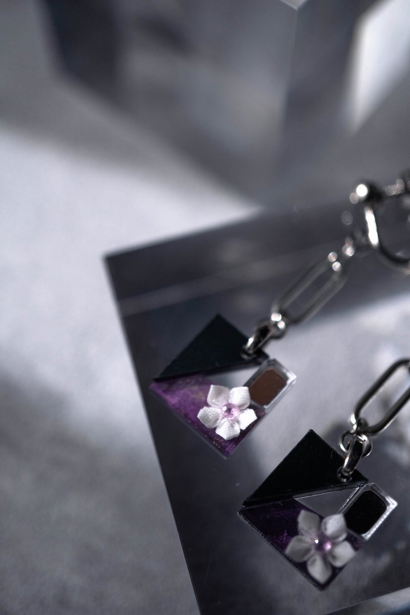 花と景色を切り取る