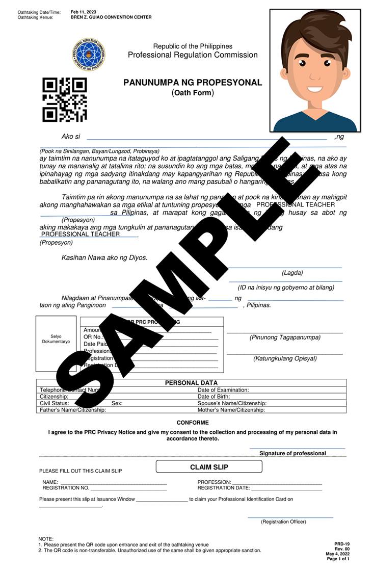 TCPAmay2024's tweet photo. Printed Oath Form (with QR code)
- yes, dapat po printed
- this serves as your attendance afaik https://t.co/icRvRTfV2a