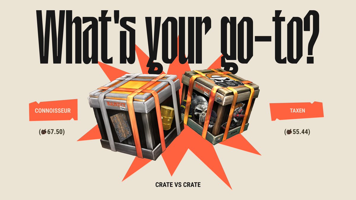 It's time to pick favorites 🔸 Giving away one of each to two random bandits who reply with their Steam 64ID