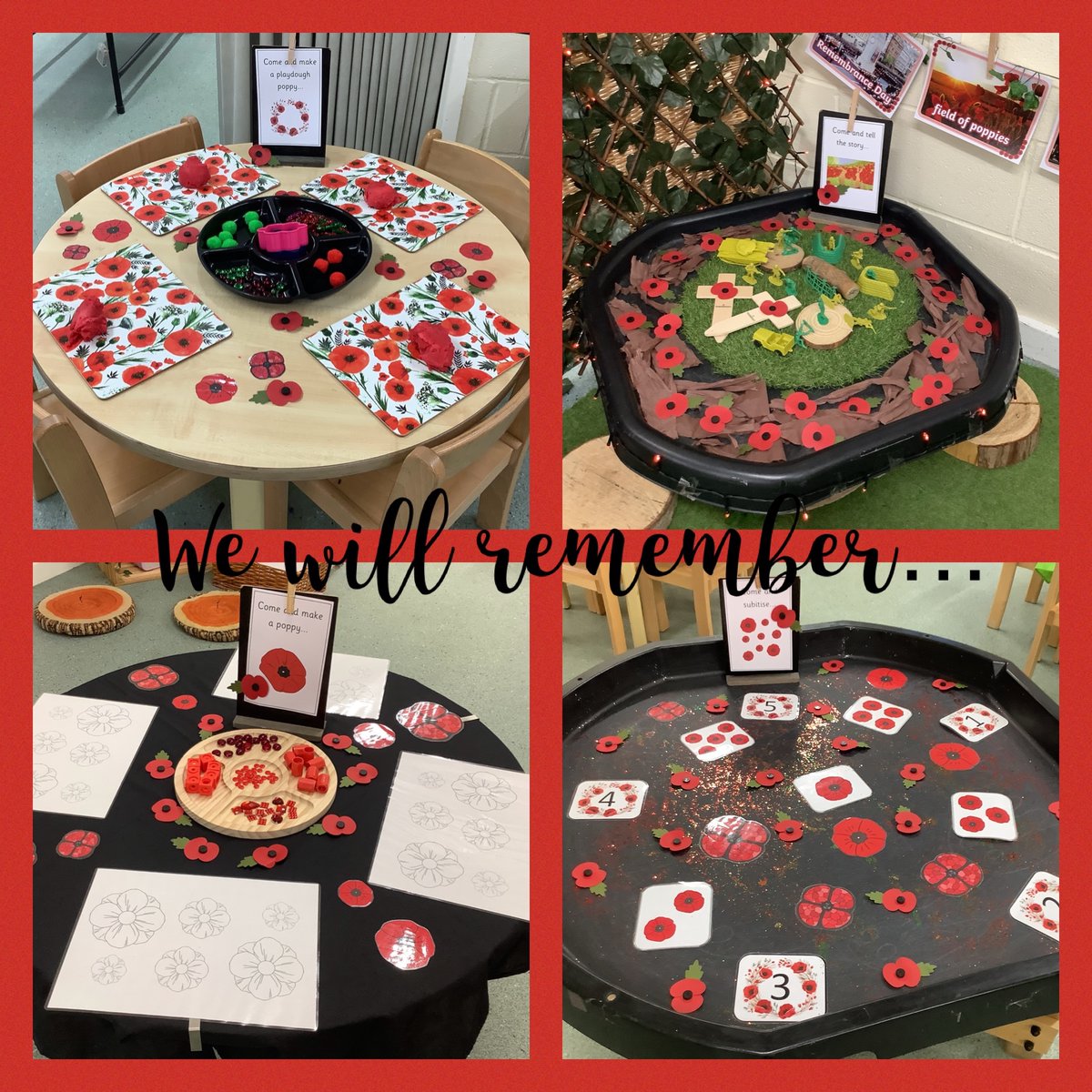 Remembrance week ready in EYFS…❤️❤️❤️ <a href="/PoppyLegion/">Royal British Legion</a> #RemembranceDay