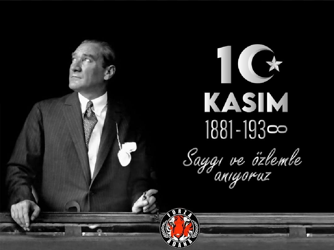 10 Kasım, yalnızca bir anma günü değil. Bu ülkeye yön veren aklın, cesaretin ve vizyonun hatırlanmasıdır. Atatürk’ün mirası sadece geçmişte kalmadı, bugün de yolumuzu aydınlatıyor. Saygı, özlem ve minnetle anıyoruz.
#10Kasim 
#ForzAdana