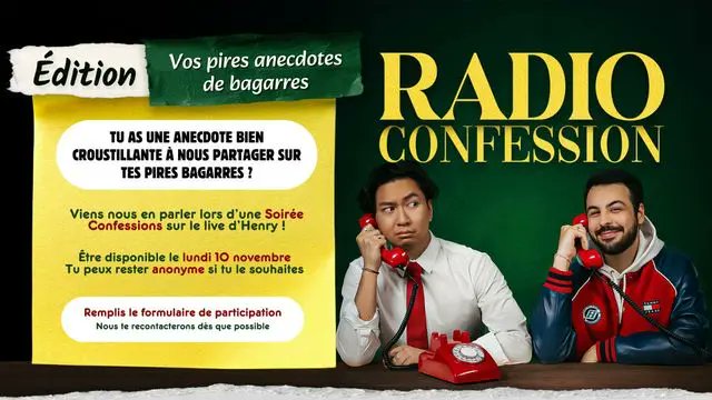 Calendr_App's tweet photo. 10/11 ➡️DEMANDEZ LE PROGRAMME 🍿
10 EVENTS #YouTube #Twitch 🔥
ABONNE TOI POUR RIEN RATER🧞♀️🧠 🧞♂️
🔝#Tonton🔝#NotaBene🔝#Winamax🔝#HenryTran🔝#LCP🔝#Colors✨ RT = SOUTIEN 🙏❤️
1️⃣06h00▶️ @TontonTwitch ☕
✅Un petit rappel. Si tu cherches un réveil "speakeasy"... c'est la matinale de Tonton qu'il te faut !
👉https://t.co/qAO1CpEzhj
2️⃣09h00▶️Session gaming avec @Arshes_L 🎮
✅En direct sur Arc Raiders, le jeu de tir futuriste coopératif. Arshes partage son gameplay, ses astuces et échange avec la communauté.
👉https://t.co/ZxEiWWa9ge
3️⃣12h00▶️Nota Bene – Nouvel épisode 📚
✅@NotaBeneMovies raconte l’Histoire avec clarté et simplicité : batailles, inventions, révolutions… Idéal pour apprendre sans se prendre la tête.
👉https://t.co/zgD7eY4tNX
4️⃣13h00▶️Les aventures du capitaine Tartu 🎖️
✅En pleine Seconde Guerre mondiale, le capitaine britannique Terence Stevenson infiltre les lignes ennemies sous une fausse identité pour saboter une usine de gaz toxique.
👉https://t.co/F4xDcxR9QH
5️⃣15h00▶️Mandale sur @WinamaxSport 🥋
✅L’émission des fans d’arts martiaux mixtes : analyses, débriefs et débats sur les grands combats de l’UFC.
👉https://t.co/bPKmPkBVZ1
6️⃣18h00▶️Lundi > c’est politique sur @LCP 🏛️
✅ Éric Coquerel (LFI), président de la Commission des Finances, parle du Budget et du calendrier parlementaire. Un échange clair sur les enjeux économiques du moment.
👉https://t.co/u5JON8moxQ
7️⃣18h00▶️Rochelle Jordan | A COLORS SHOW 🎤
✅L’artiste Rochelle Jordan offre une performance R&B hypnotique et moderne. Une session élégante et planante signée @colorsxstudios.
👉https://t.co/uAX3BcQ27n
8️⃣19h00▶️ 🔴 Lancement de New Glenn / Mission ESCAPADE 🚀
✅Blue Origin lance sa fusée New Glenn avec deux sondes de la NASA destinées à explorer le champ magnétique et le plasma autour de Mars en direct sur #stardust.
👉https://t.co/Jr2im2tJ1R
9️⃣19h30▶️Soirée Confessions avec @superhenrytran 💬
✅Spéciale “bagarres” 🥊 ! Henry Tran et sa communauté partagent leurs histoires les plus folles et improbables. Moments drôles garantis.
👉https://t.co/vhIBl9aKrn
🔟21h00▶️Radio Freestyle avec @WinamaxSport
✅Nico Vilas et Thibaut Giangrande débriefent l’actu sportive du week-end.
👉https://t.co/bPKmPkBVZ1
Et pour demain, quels EVENTS ?
DIS-NOUS EN COMMENTAIRE
DM pour figurer dans nos prochaines éditions...📪.
Personne n'aime autant les créateurs que nous ! ❤️
🧞♀️🧞🧞♂️
Ensemble on va faire le meilleur programme
🗓️🙏🏻✨