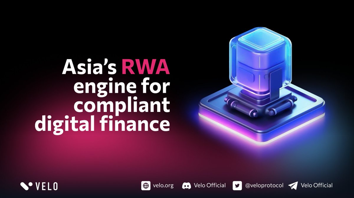 veloprotocol's tweet photo. Velo’s RWA ecosystem brings institutional reliability into the world of decentralized finance.

By connecting regulated assets with Velo’s on-chain liquidity network, both users and enterprises gain access to a stable, transparent, and yield-oriented financial infrastructure.

This integration would strengthens Velo’s position as Asia’s RWA engine, where compliant assets meet decentralized liquidity to power the next generation of digital finance.