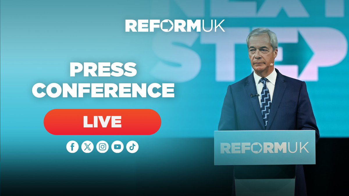🚨 Join me LIVE at 11AM as I outline how Reform UK will be the party of small business.