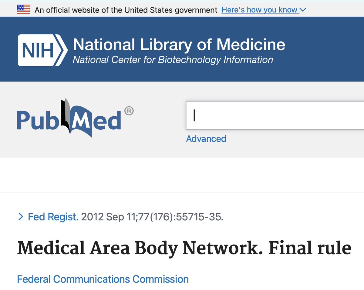 CorinneNokel's tweet image. Medical Body Area Network 

#FCC FINAL RULE 

2012 / 2014

fcc.gov/document/commi… 

federalregister.gov/documents/2014…
