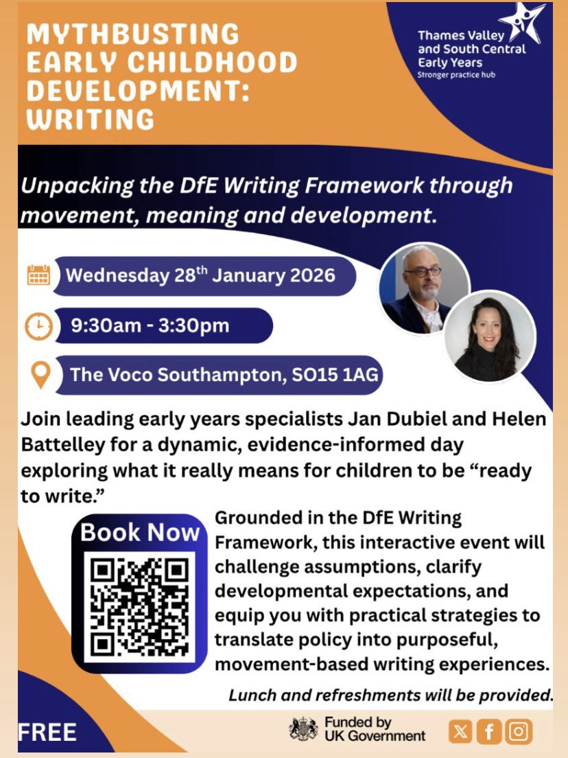 More info on our website (link in bio), or book direct using this link: trybooking.com/uk/FOOZ

#eyfs #earlyyearsteachers #earlyyearseducators #childminders #earlyyears #earlywriting #literacy