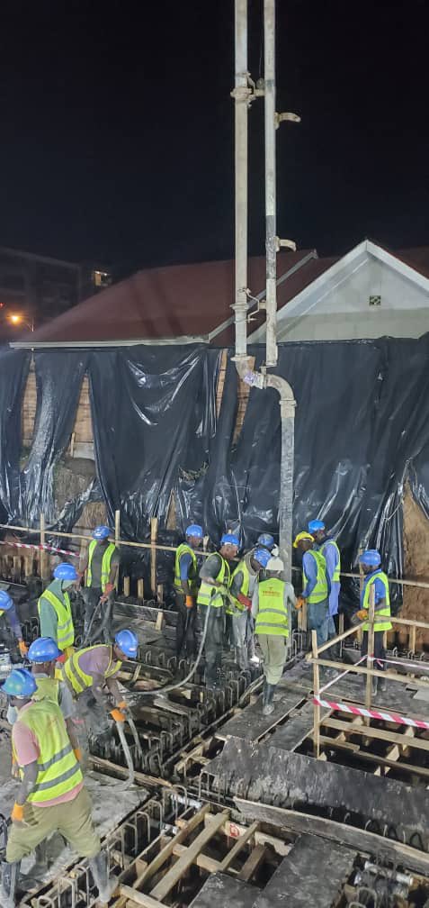 Day or night  the mission continues. 🌙
Casting concrete with precision and passion