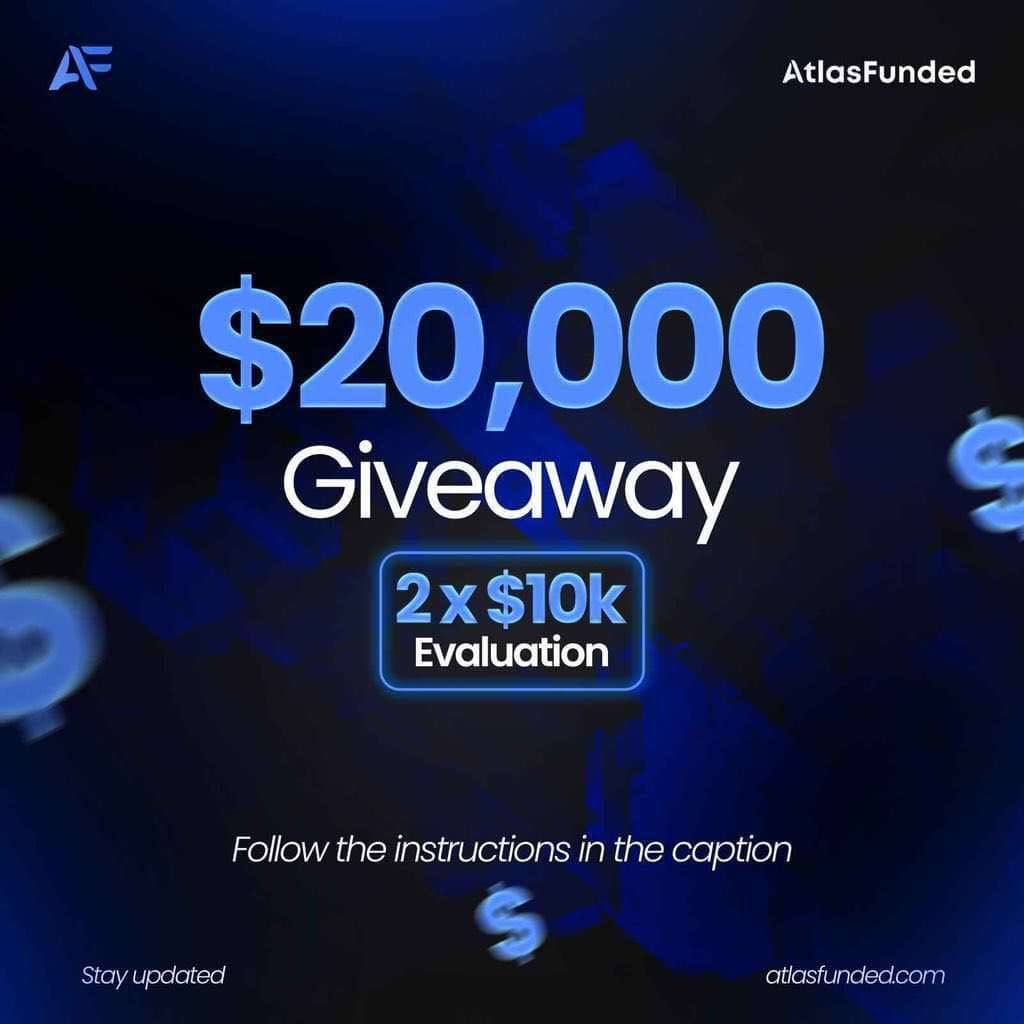 the_ict_trader's tweet image. 🚨 GIVEAWAY ALERT 🚨
OF 2x $10K Funded Challenges! In collaboration with @atlasfundedcom

How to Enter:

🔹 Follow: @the_ict_trader @atlasfundedcom @Ezrawaf @jamesbeali @pipscabal

🔹Also follow: @SGMJNR, @pipsprotege, @OrderFloww 

🔹 Like &amp;amp; Repost 

🔹 Like &amp;amp; Repost Quoted post…