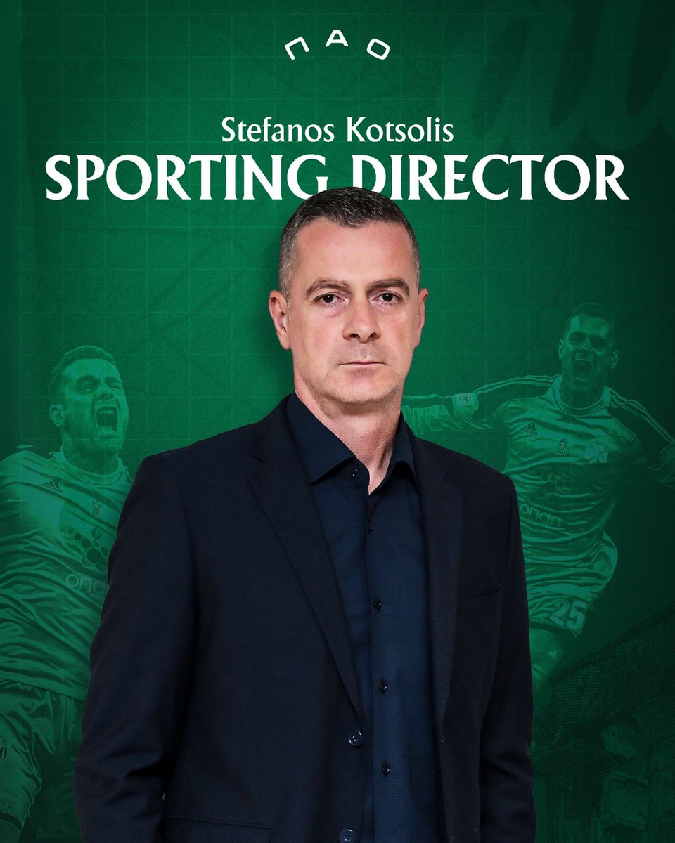 Καλωσορίζουμε τον Στέφανο Κοτσόλη ξανά στην οικογένεια του Παναθηναϊκού!
Ο Στέφανος αναλαμβάνει τον ρόλο του Αθλητικού Διευθυντή.
Καλώς ήρθες πισώ, Στέφανε!☘️

#PAOFC #Panathinaikos