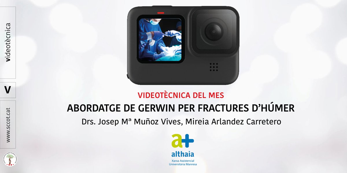 sccot_cat's tweet image. 📹 VIDEOTÈCNICA SCCOT | ABORDATGE DE GERWIN PER FRACTURES D&apos;HÚMER

👩‍⚕️🧑‍⚕️ Drs. Josep Mª Muñoz Vives, Mireia Arlandez Carretero

🏥 @althaiamanresa 

▶️ sccot.cat/index.php?p=pa…

#SCCOT #COT #formació