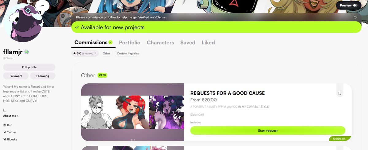 Hello!  I'm opening a LIMITED PFP REQUEST in VGen, ALL PAYMENTS/EARNINGS (excluding transfer &amp; conversion fees) will be DONATED to Angat Buhay NGO in Philippines.  

You'll not only get my art, you're also donating! emergerhd! 😱 

Links below or in bio!   ↻+♡ THANK YOU!