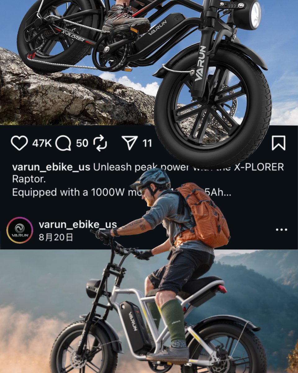 us_Varunebike's tweet image. Which mode do you use more often? 📷
I usually choose the power mode when I'm almost late for work in the morning, but I prefer the pedal mode when I'm out having fun, hahaha.
#VarunEBike #techride #pedalassist #smartbike #moderncommute #bikertech #ebike #ebikes #ebikelife