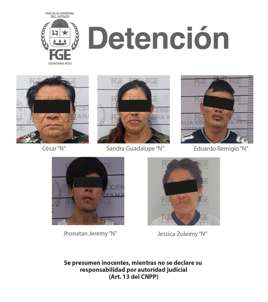 *Aseguran autoridades droga, armas y detienen a 5 personas en cateos cumplimentados en Tulum, Benito Juárez y Cozumel*

facebook.com/share/p/1CqaNv…