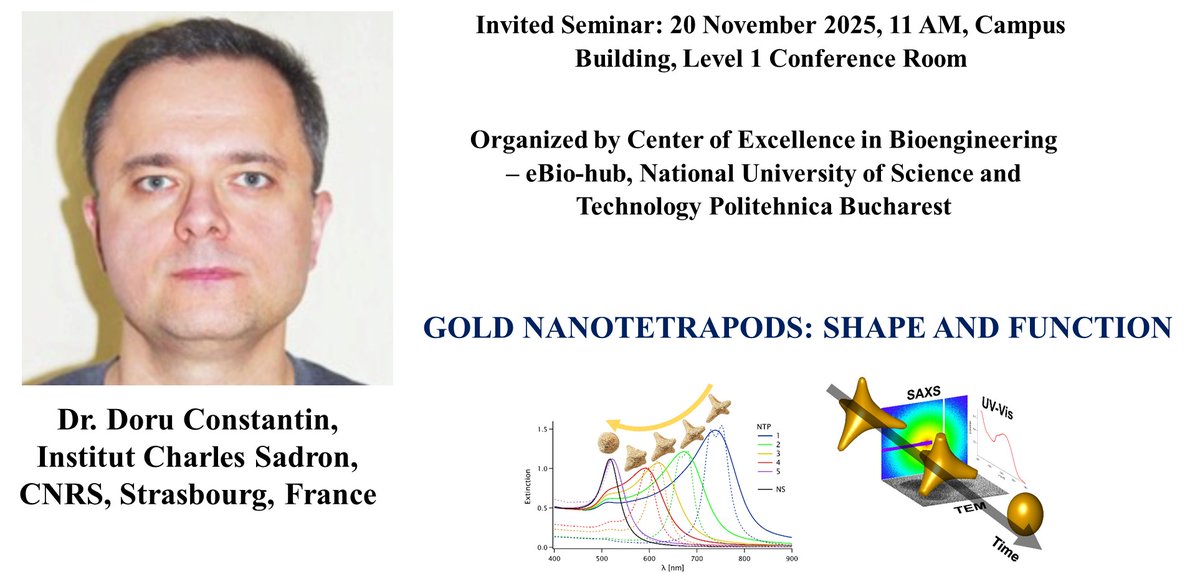 eBio_Hub's tweet photo. We’re excited to host Dr. Doru Constantin from the Institut Charles Sadron, CNRS, Strasbourg, France, for an invited seminar on 20 November 2025, Campus Building.
#ebiohub #innovation #OpenScience #research #HorizonEU
@European Research Executive Agency (REA) https://t.co/G7Usdt23G6