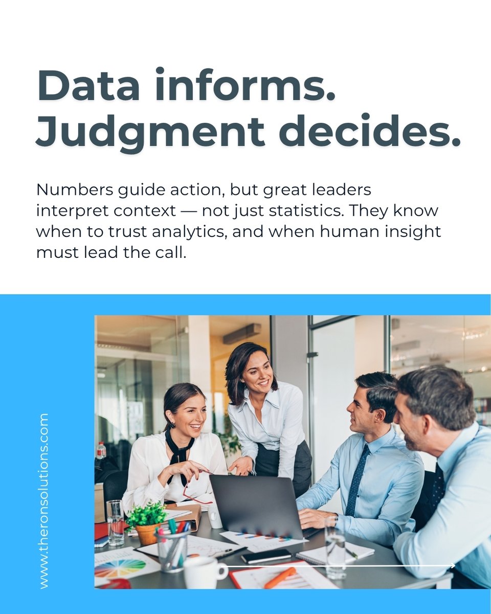 TheronSolutions's tweet image. Every significant decision blends analysis with instinct. The most effective leaders move fast but never blindly.

They read the data, trust their judgment, and adapt with clarity when the landscape shifts

#LeadershipDecisions #ExecutiveStrategy #DecisionMaking #TheronSolutions