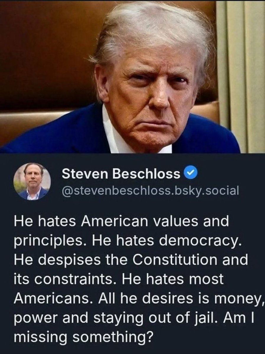 CaraMia200's tweet photo. @BevJohnst What cost #Trumpist era on #USA’s battered democracy? 
American institutions, barely holding. 
#USAcitizens who voted to give #TrumpConvictedFelon &amp; insurrectionist 2nd term, blinded by #RWpropaganda.

#Trump NEEDED victory to stay out of jail &amp; grift madly.
The crook succeeded. https://t.co/h0GeHDCUeL