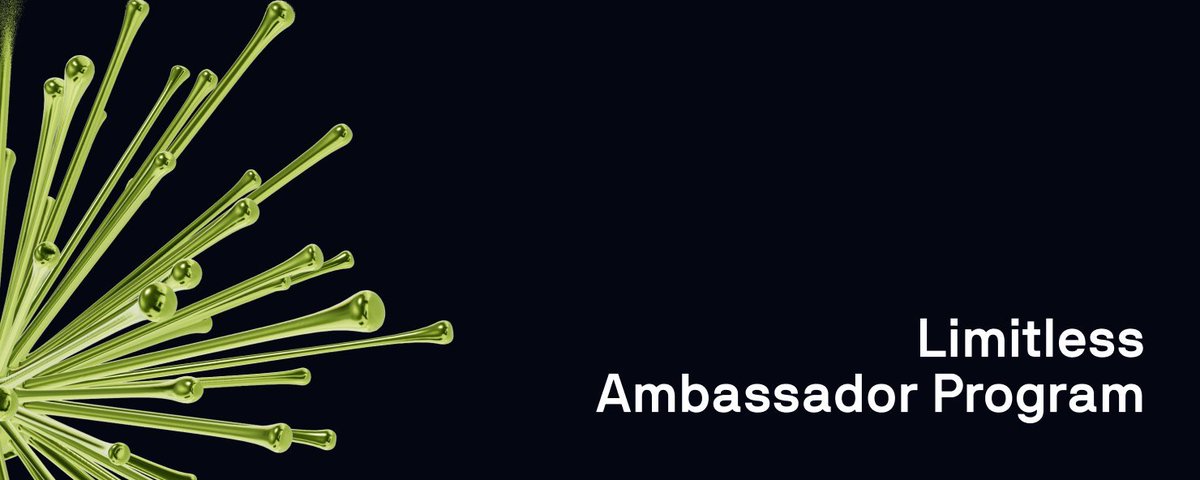 0x_NFTOG's tweet image. New Limitless Ambassador Program 👀

@trylimitless is giving badges on X to their new Ambassadors
