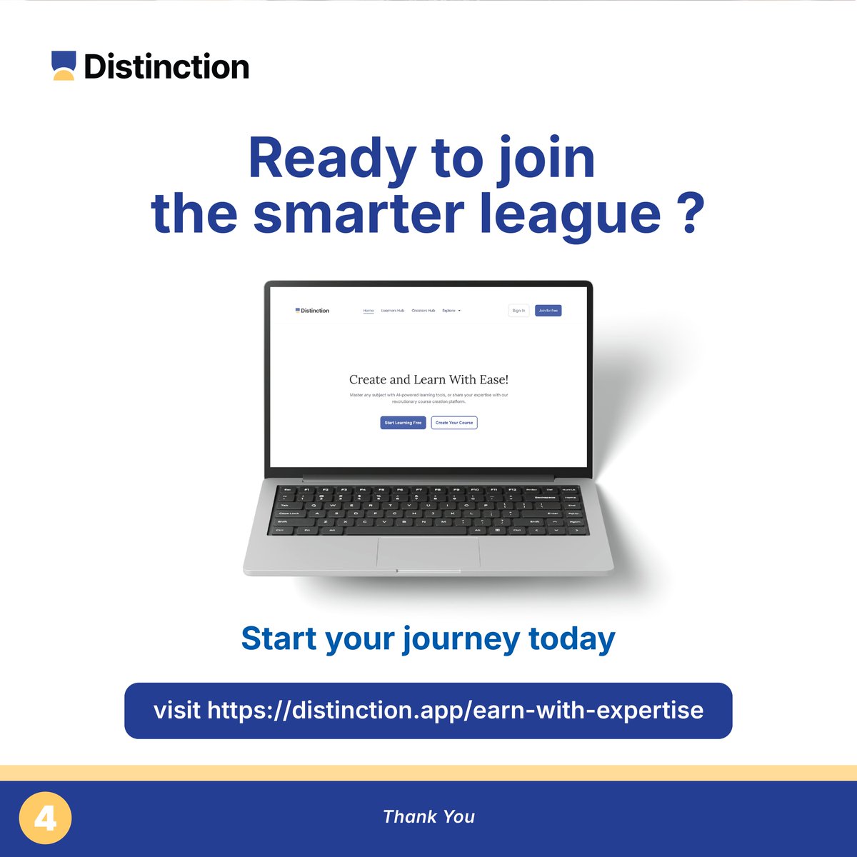 getDistinction's tweet image. No coding, no design, no stress. AI does the hard work, you do what you love — teaching.

Join the Create &amp;amp; Earn Initiative — ₦50 Million rewards planned for lecturers nationwide.

Start now 👉 distinction.app/earn-with-expe…

#CreateAndEarn #CreateWithDistinction #FlexiSAF