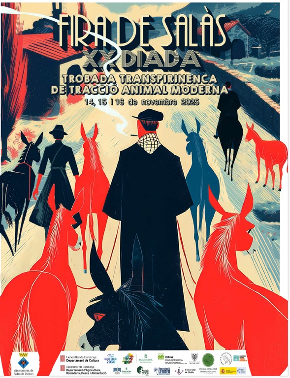 Del 14 al 16 de novembre, Salàs de Pallars acull la ✨ 20a Fira i la 1a Trobada Transpirenaica de Tracció Animal Moderna. 
Sense animals vius, però amb tota l’essència: activitats, tallers, música, gastronomia i el documental “Lo Sobrany” 🎥

Viu l’esperit del món rural a 📍