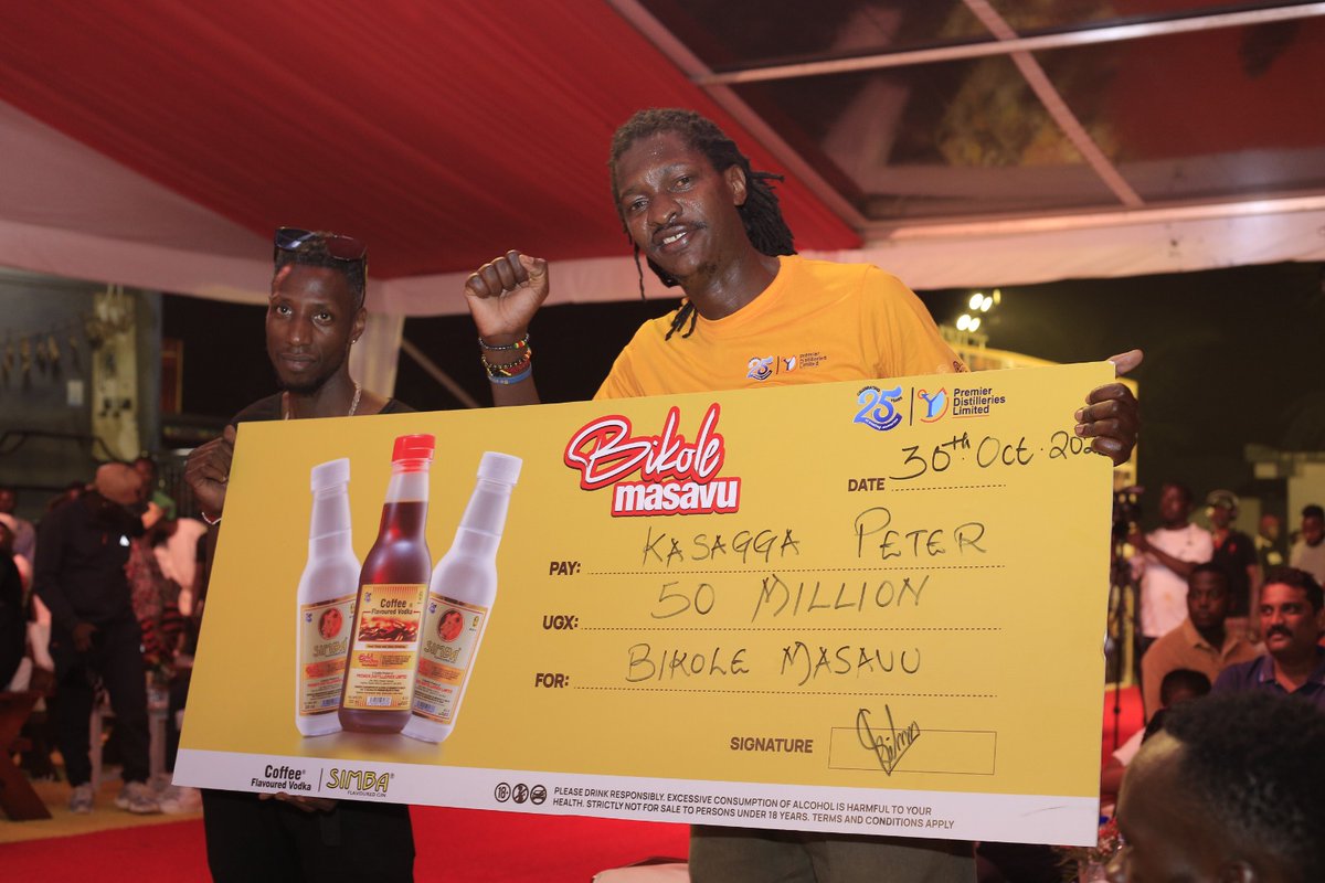 premierdisltd's tweet photo. CONGRATULATIONS TO OUR UGX 50 MILLION!
The Bikole Masavu journey ends with Peter Kassaga a local trader from Kampala, walking away as our Grand prize winner of UGX 50 million at the Bikole Masavu Grand Finale. https://t.co/xFBqowtrxi